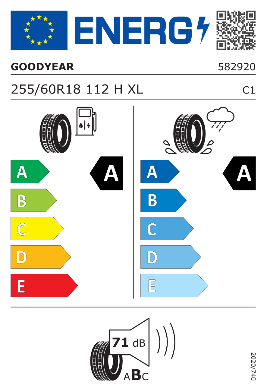 GOODYEAR Eagle Asymmetric 3 SUV XL AUDI 255/60 R18 112H - европейски етикет
