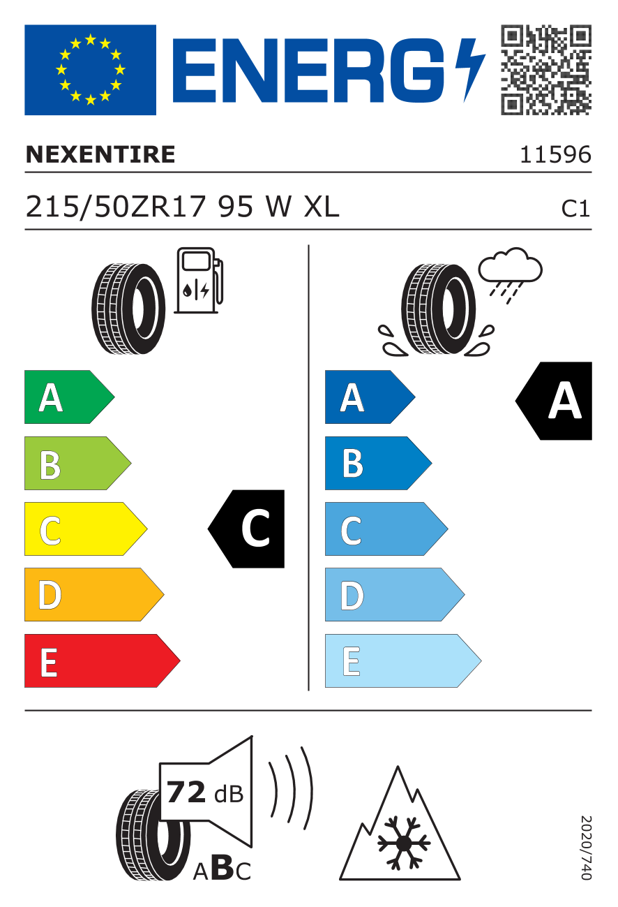 NEXEN NBLUE 4 SEASON 2 XL 215/50 R17 95W - европейски етикет