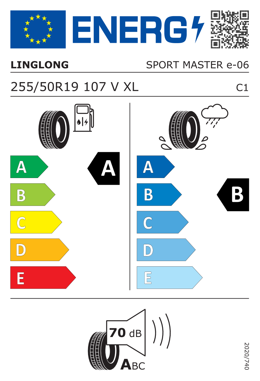 LINGLONG Sport Master e XL FP 255/50 R19 107V - европейски етикет