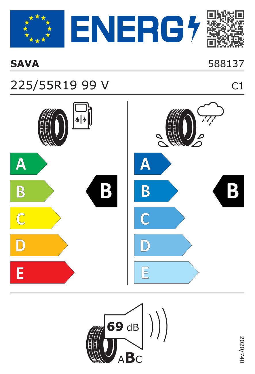 SAVA INTENSA SUV 2 225/55 R19 99V - европейски етикет