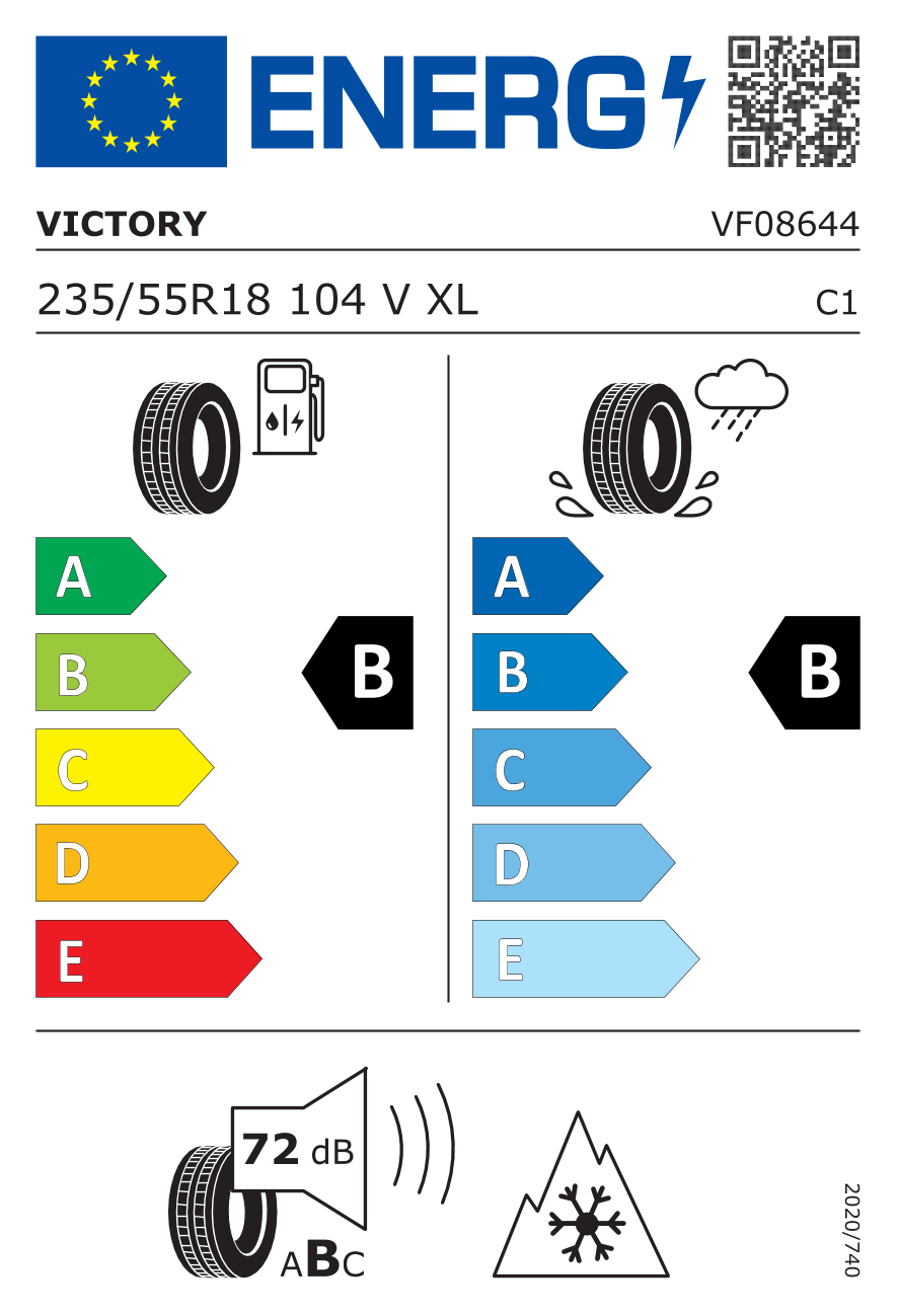 VICTORY Road AS ALLSEASON XL 235/55 R18 104V - европейски етикет