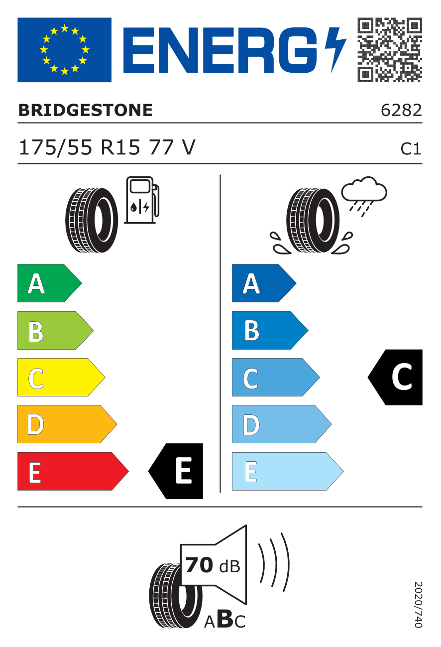 BRIDGESTONE RE 050 A Demo DEMO 175/55 R15 77V - европейски етикет