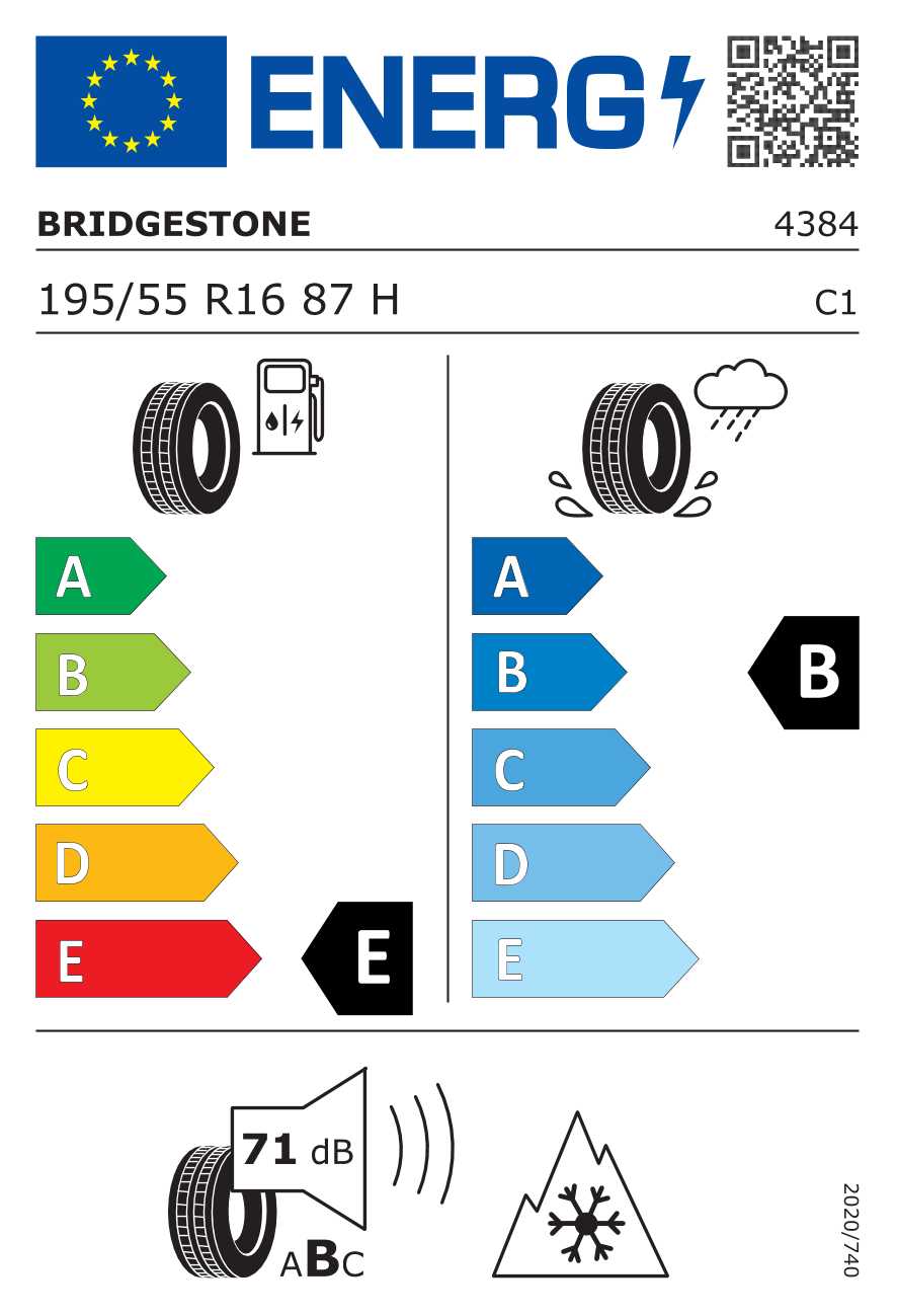 BRIDGESTONE BLIZZAK LM-32 BMW DOT 2019 195/55 R16 87H - европейски етикет