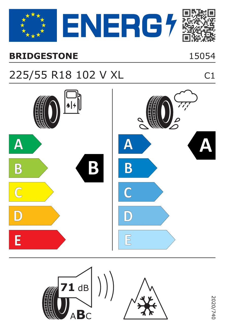 BRIDGESTONE LM-005 XL XL 225/55 R18 102V - европейски етикет