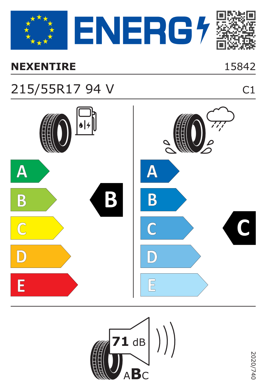 NEXEN NFERASU1K 215/55 R17 94V - европейски етикет