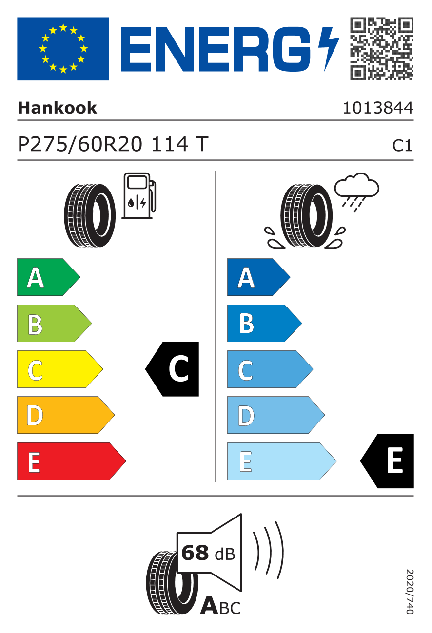 HANKOOK RH12 275/60 R20 114T - европейски етикет