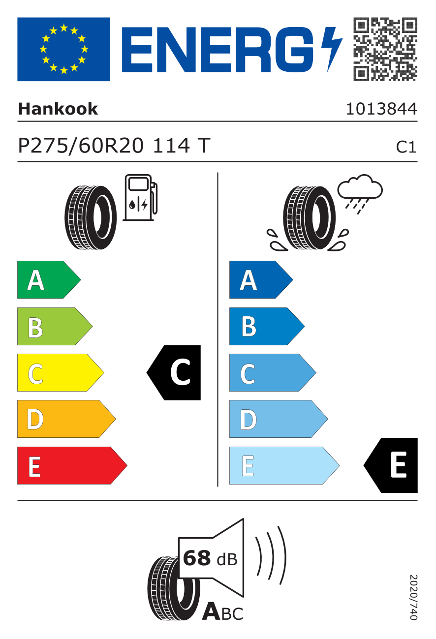 HANKOOK Dynapro HT RH12 275/60 R20 114T - европейски етикет