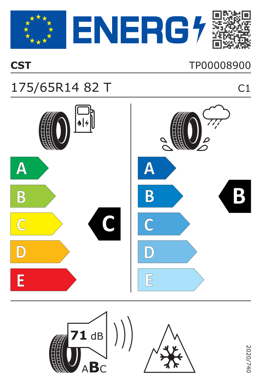 CST Medallion All Season ACP1 175/65 R14 82T - европейски етикет