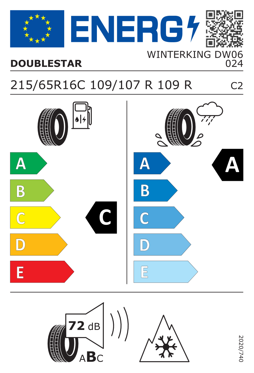 DOUBLE STAR DW06 215/65 R16 109R - европейски етикет