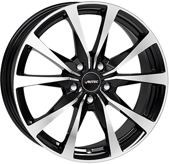 AUTEC BRIXEN Gloss Black / Polished 7Jx17 Алуминиеви джанти AUTEC BRIXEN Gloss Black / Polished 7Jx17