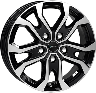 Алуминиеви джанти AUTEC KISO Gloss Black / Polished 6.5Jx16