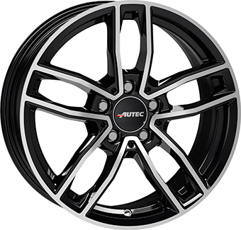 Алуминиеви джанти AUTEC MERCADOR Gloss Black / Polished 7.5Jx18