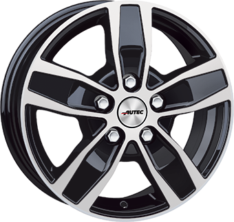Ζάντες κραμάτων AUTEC QUANTRO Gloss Black / Polished 6Jx15