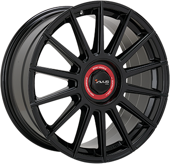 Алуминиеви джанти AVUS VELGEN AC-M09 Gloss Black / Red 8Jx18