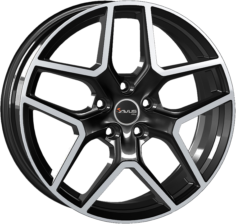 Ζάντες κραμάτων AVUS AC-519 BLACK POLISHED 7.5Jx18