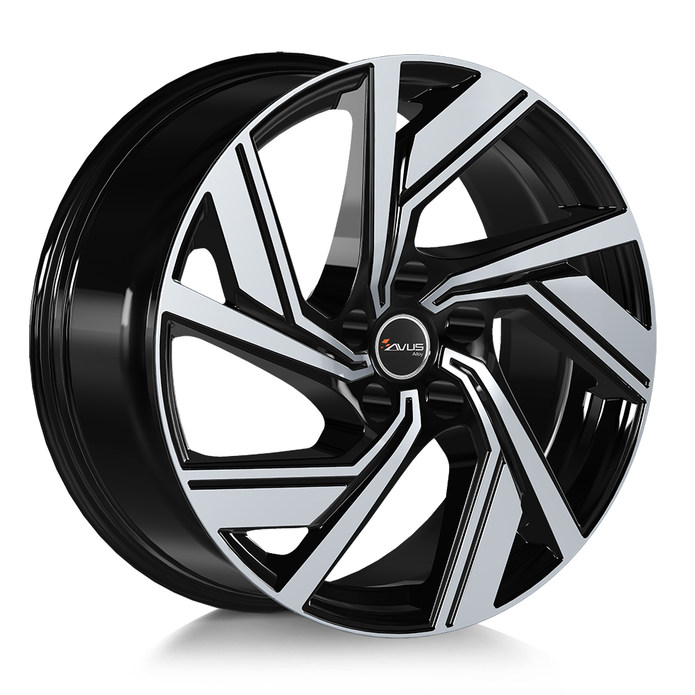 Алуминиеви джанти AVUS AC-521 BLACK POLISHED 7.5Jx18