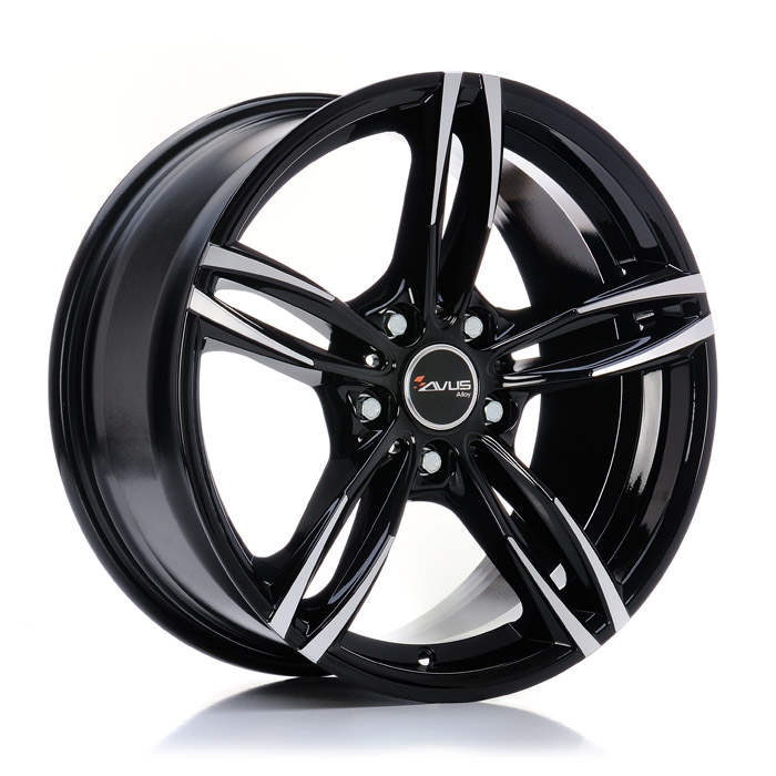 Алуминиеви джанти AVUS AC-MB3 BLACK POLISHED 8.5Jx18