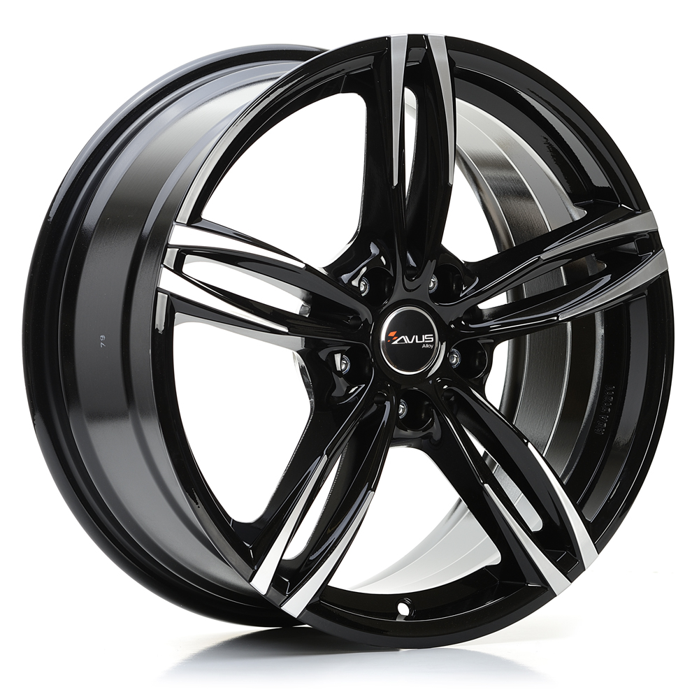 AVUS AF15 BLACK POLISHED 8Jx18 Алуминиеви джанти AVUS AF15 BLACK POLISHED 8Jx18