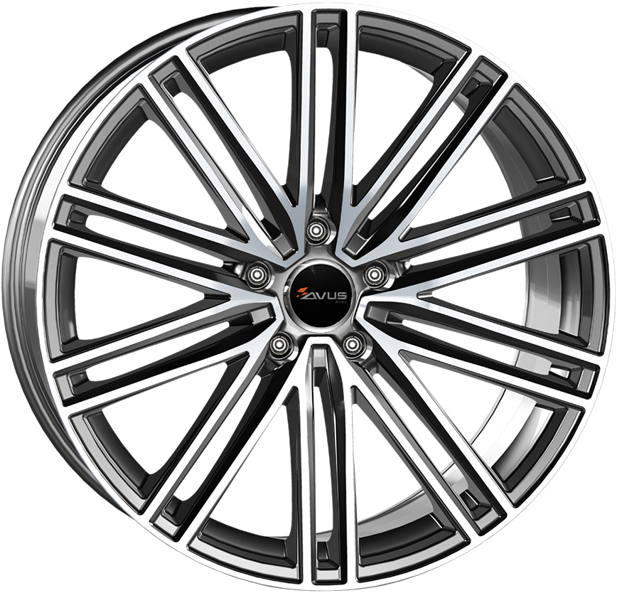Jante din aliaj AVUS AC-M08 ANTHRACITE POLISHED 9.5Jx21