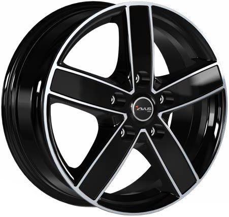 Алуминиеви джанти AVUS AC-V51 BLACK POLISHED 7.5Jx18