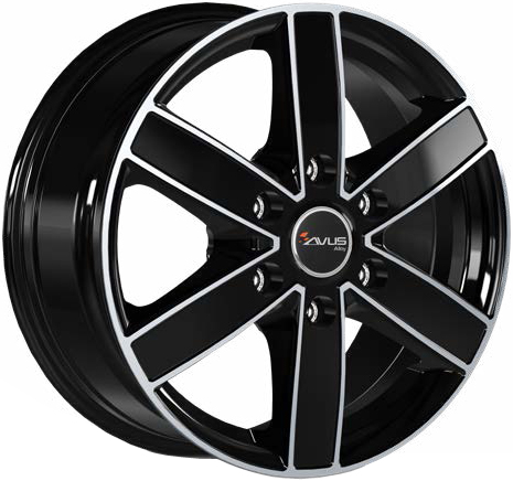 AVUS AC-V61 BLACK POLISHED 6.5Jx16 Алуминиеви джанти AVUS AC-V61 BLACK POLISHED 6.5Jx16