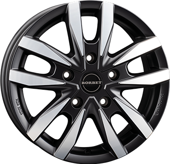 Алуминиеви джанти BORBET CW5 Dull Black / Polished 6Jx16