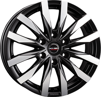 BORBET CW6 Dull Black / Polished 6.5Jx16 Ζάντες κραμάτων BORBET CW6 Dull Black / Polished 6.5Jx16