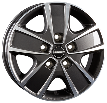 Алуминиеви джанти BORBET CWG Anthracite Dark / Polished 6Jx16