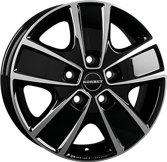Алуминиеви джанти BORBET CWG Gloss Black / Polished 6Jx16