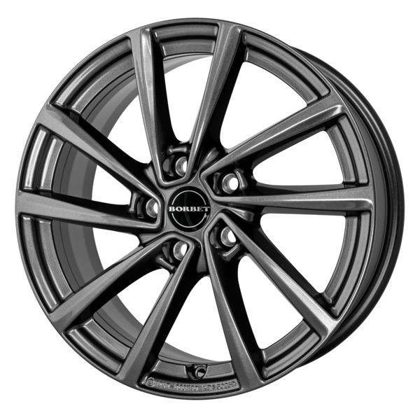 BORBET V M.ANTHRAZIT GLOSSY 7Jx18 Ζάντες κραμάτων BORBET V M.ANTHRAZIT GLOSSY 7Jx18