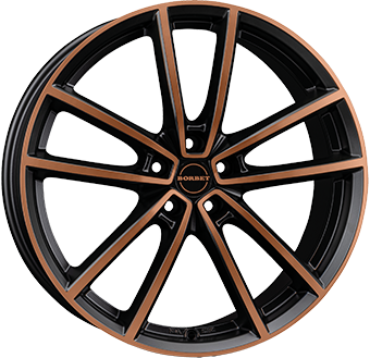 BORBET W Black / Copper 8Jx18 Алуминиеви джанти BORBET W Black / Copper 8Jx18