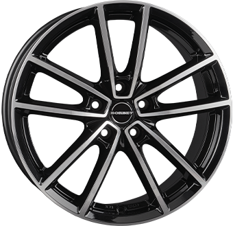 Алуминиеви джанти BORBET W Gloss Black / Polished 8Jx18
