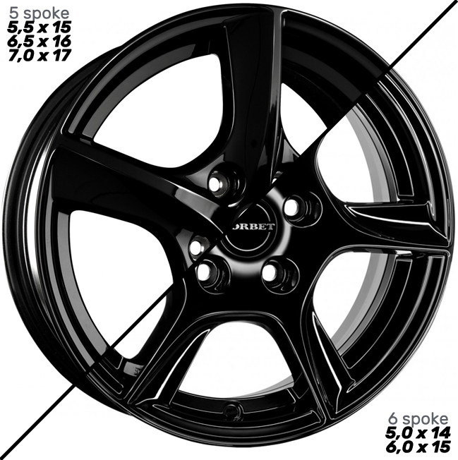 Алуминиеви джанти BORBET TL BLACK GLOSSY 5.5Jx15