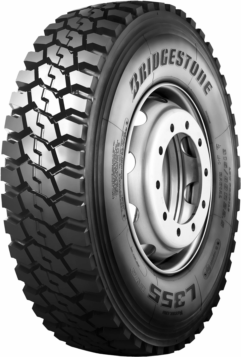 product_type-heavy_tires BRIDGESTONE L355EVO 315/80 R22.5 158G