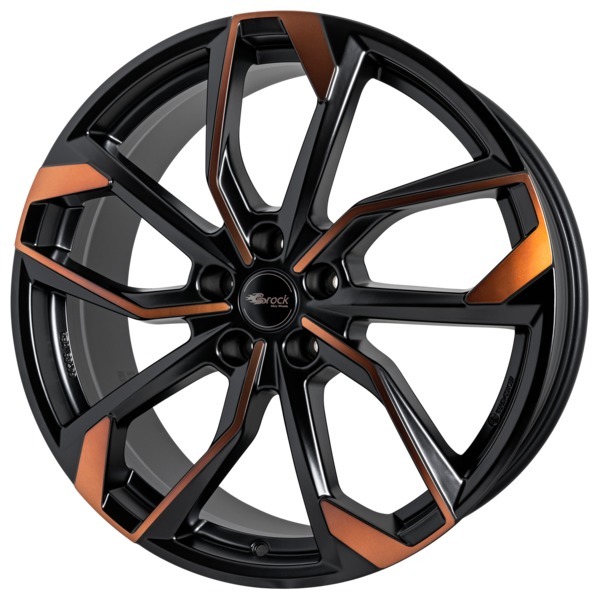 Ζάντες κραμάτων BROCK RC34 BLACK ORANGE MATT 8Jx19