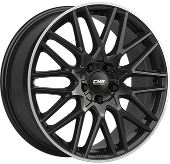 Алуминиеви джанти CMS C25 Gloss Black / Polished lip 7Jx17