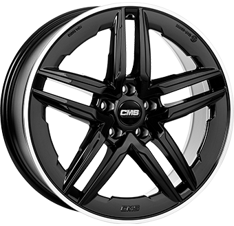 CMS C29-AERO Gloss Black / Polished lip 8.5Jx19 Алуминиеви джанти CMS C29-AERO Gloss Black / Polished lip 8.5Jx19