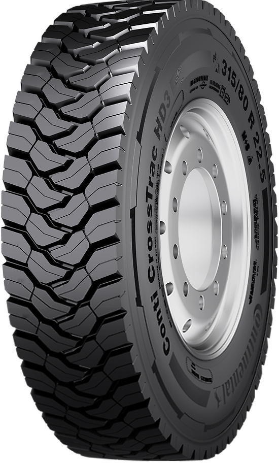 CONTINENTAL Conti CrossTrac HD3 18PR 13 R22.5 156K Тежкотоварни гуми CONTINENTAL Conti CrossTrac HD3 18PR 13 R22.5 156K