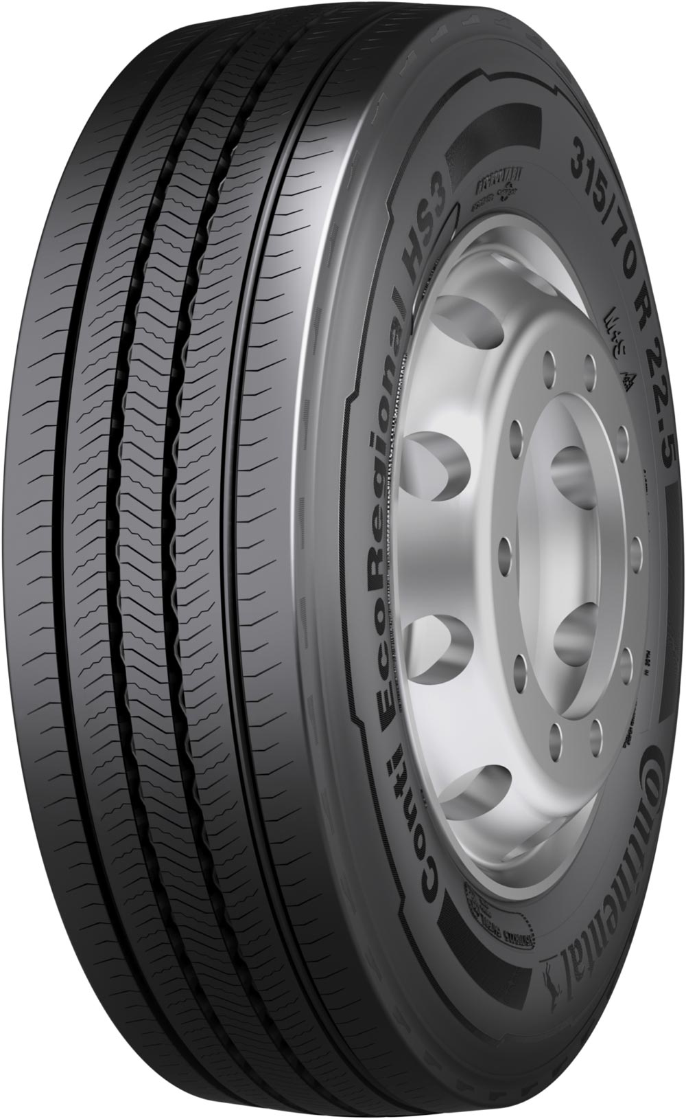 CONTINENTAL ContiEcoRegional HS3 TL 385/65 R22.5 K product_type-heavy_tires CONTINENTAL ContiEcoRegional HS3 TL 385/65 R22.5 K