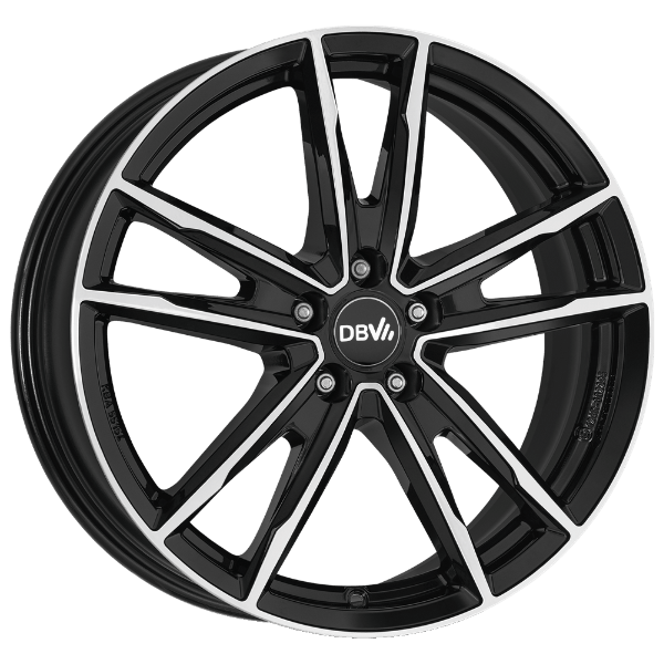 Алуминиеви джанти DBV Florida KF dark schwarz glänzend, front poliert 6.5Jx16