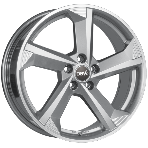 Алуминиеви джанти DBV Torino III hyper silber, front poliert 7.5Jx17