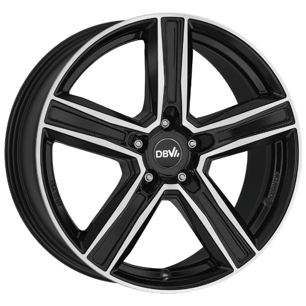 Jante din aliaj DBV Vegas KG dark schwarz glänzend, front poliert 8.5Jx18