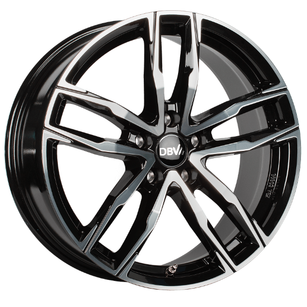 Алуминиеви джанти DBV Vienna II schwarz glänzend, front poliert 8.5Jx19