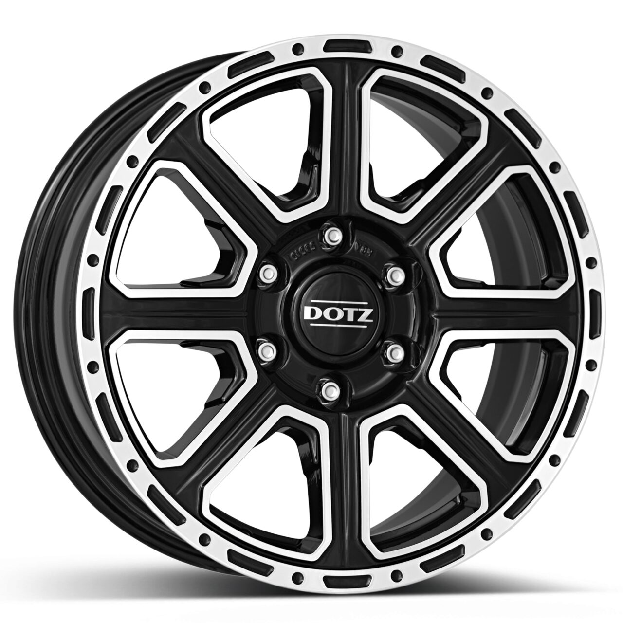 DOTZ 4x4 Kalahari dark Black/polished 8Jx18 Ζάντες κραμάτων DOTZ 4x4 Kalahari dark Black/polished 8Jx18