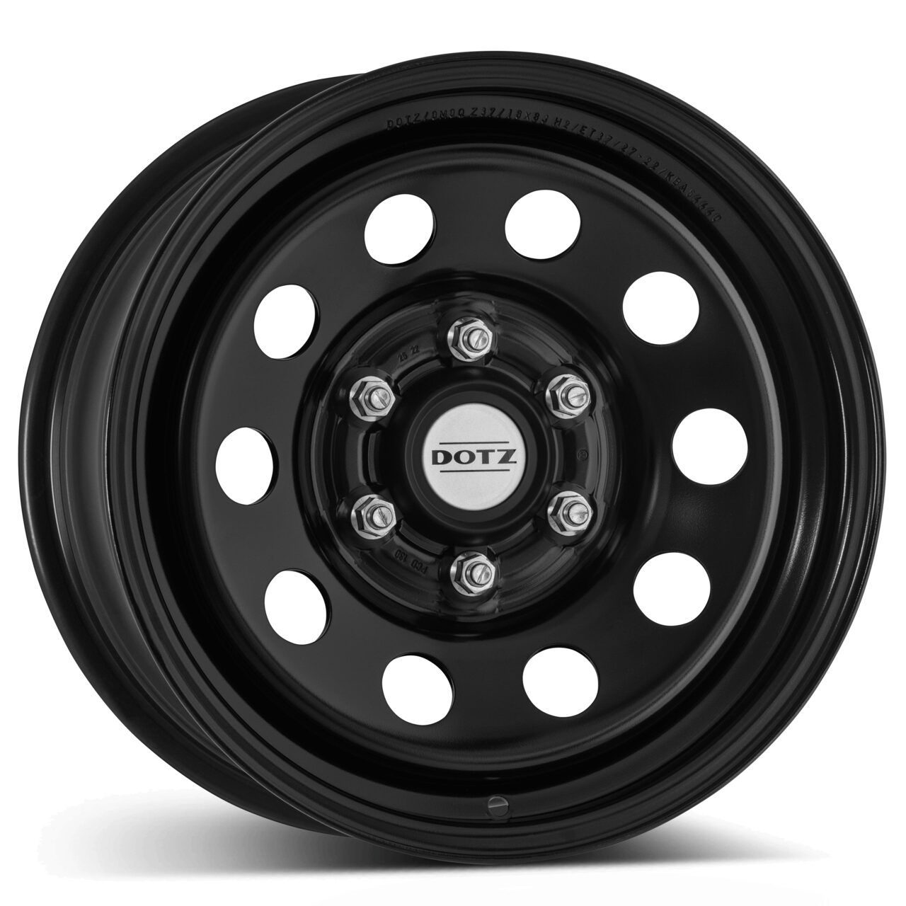 DOTZ 4x4 Modular dark Black 8Jx16 Χαλύβδινες ζάντες DOTZ 4x4 Modular dark Black 8Jx16