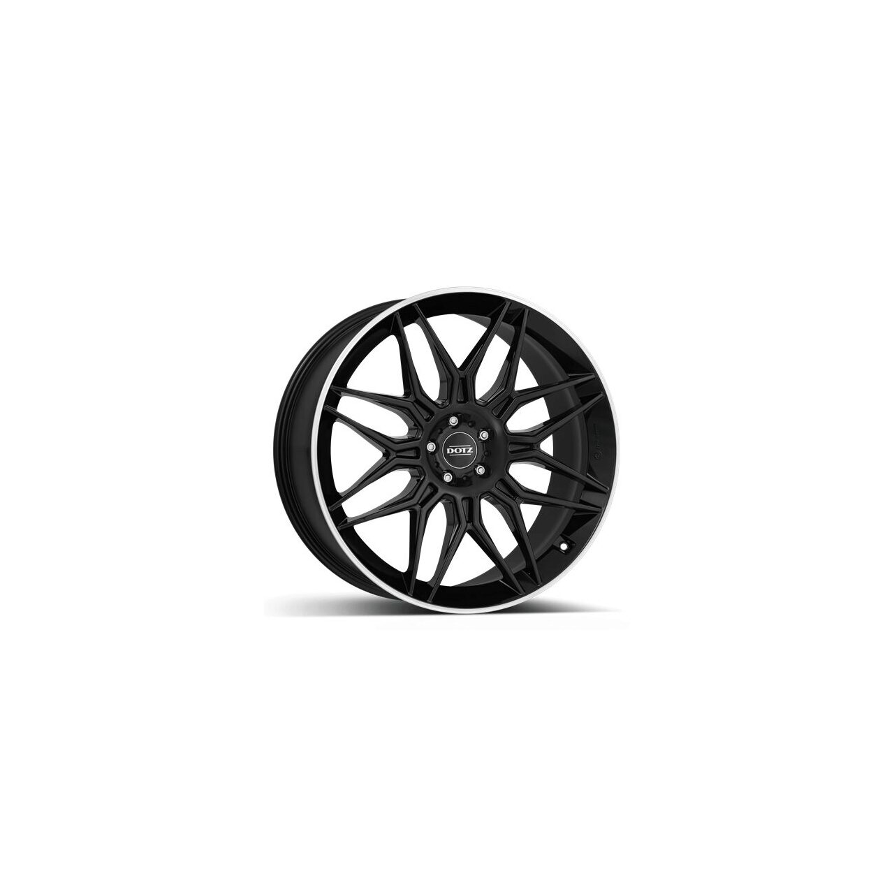 DOTZ LongBeach dark Black/polished lip 10Jx20 Ζάντες κραμάτων DOTZ LongBeach dark Black/polished lip 10Jx20