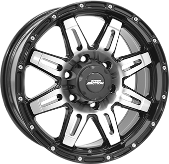 Алуминиеви джанти INTER ACTION GRABBER Gloss Black / Polished 8Jx17