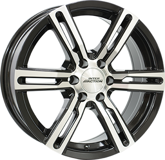 INTER ACTION KARGIN 6 Gloss Black / Polished 7.5Jx17 Алуминиеви джанти INTER ACTION KARGIN 6 Gloss Black / Polished 7.5Jx17
