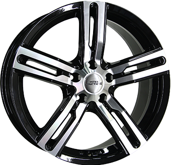 INTER ACTION KARGIN Gloss Black / Polished 6.5Jx16 Ζάντες κραμάτων INTER ACTION KARGIN Gloss Black / Polished 6.5Jx16