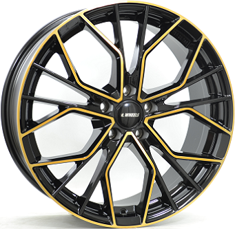 Алуминиеви джанти IT WHEELS TIARA Gloss Black / Gold 8Jx18
